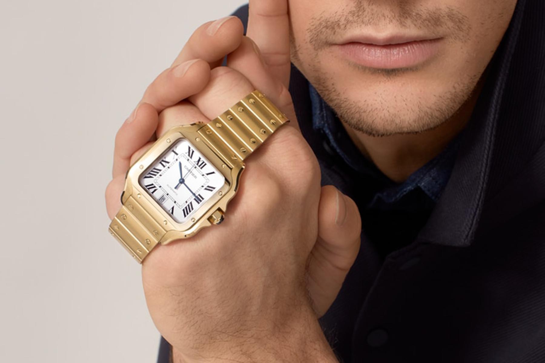 Cartier Santos Gold